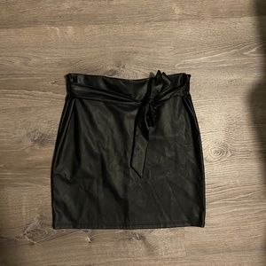 Black Leather Skirt